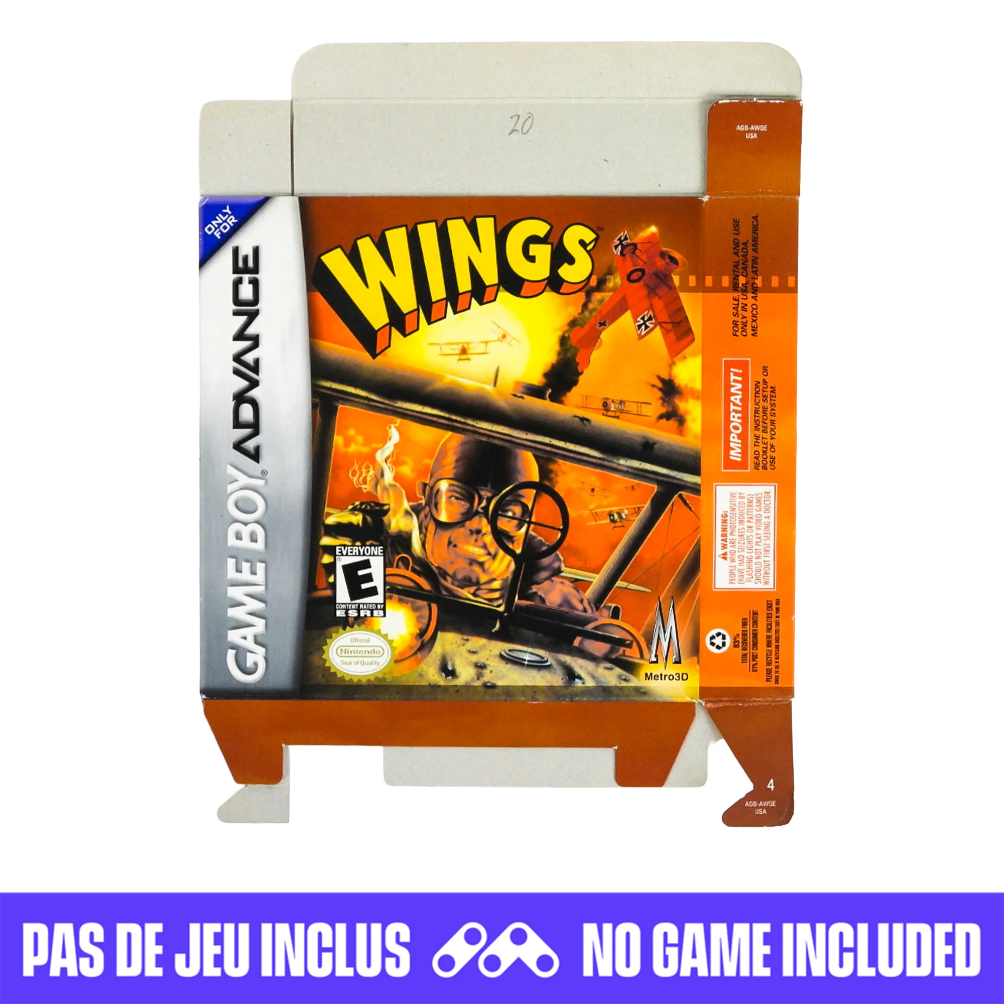 Wings Advance [Box] (Nintendo Game Boy Advance / GBA)