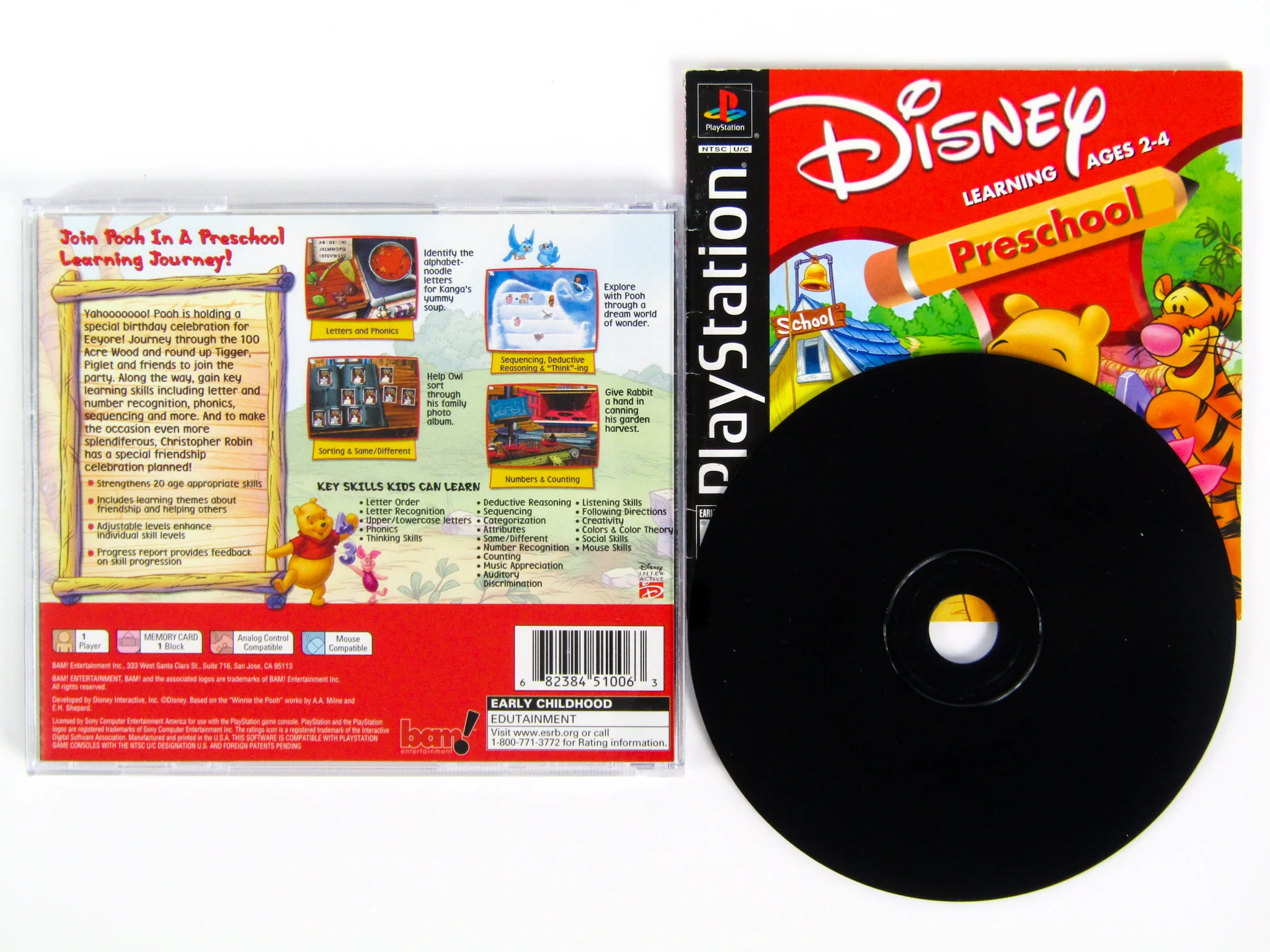 Winnie The Pooh Preschool (PlayStation / PS1)