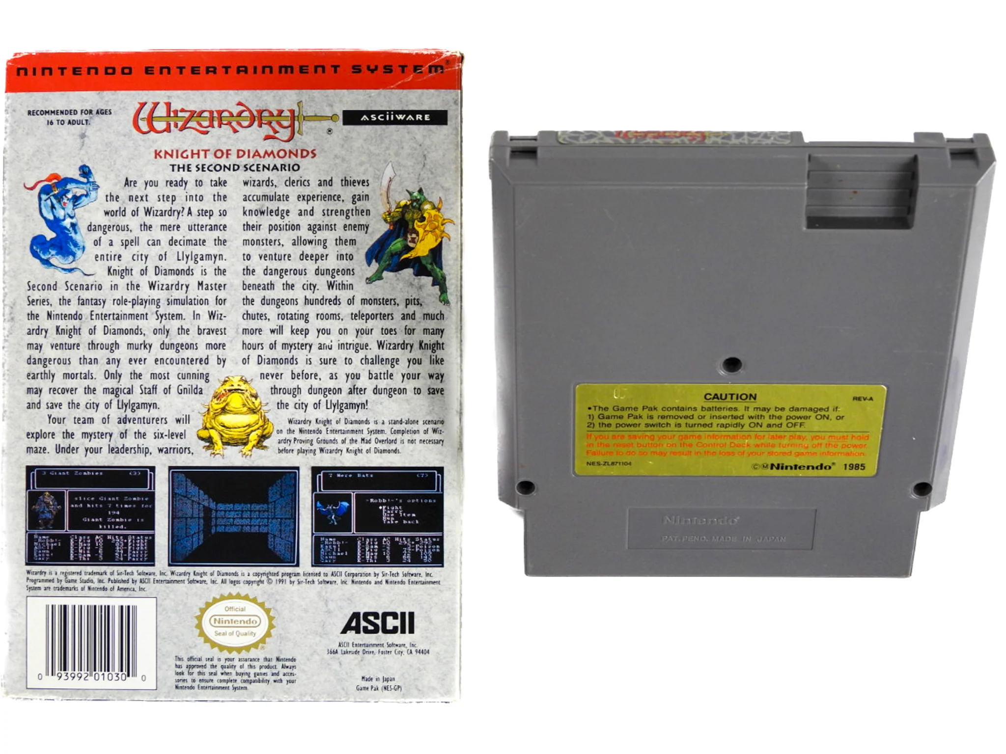 Wizardry: Knight Of Diamonds Second Scenario (Nintendo / NES) - Image 2