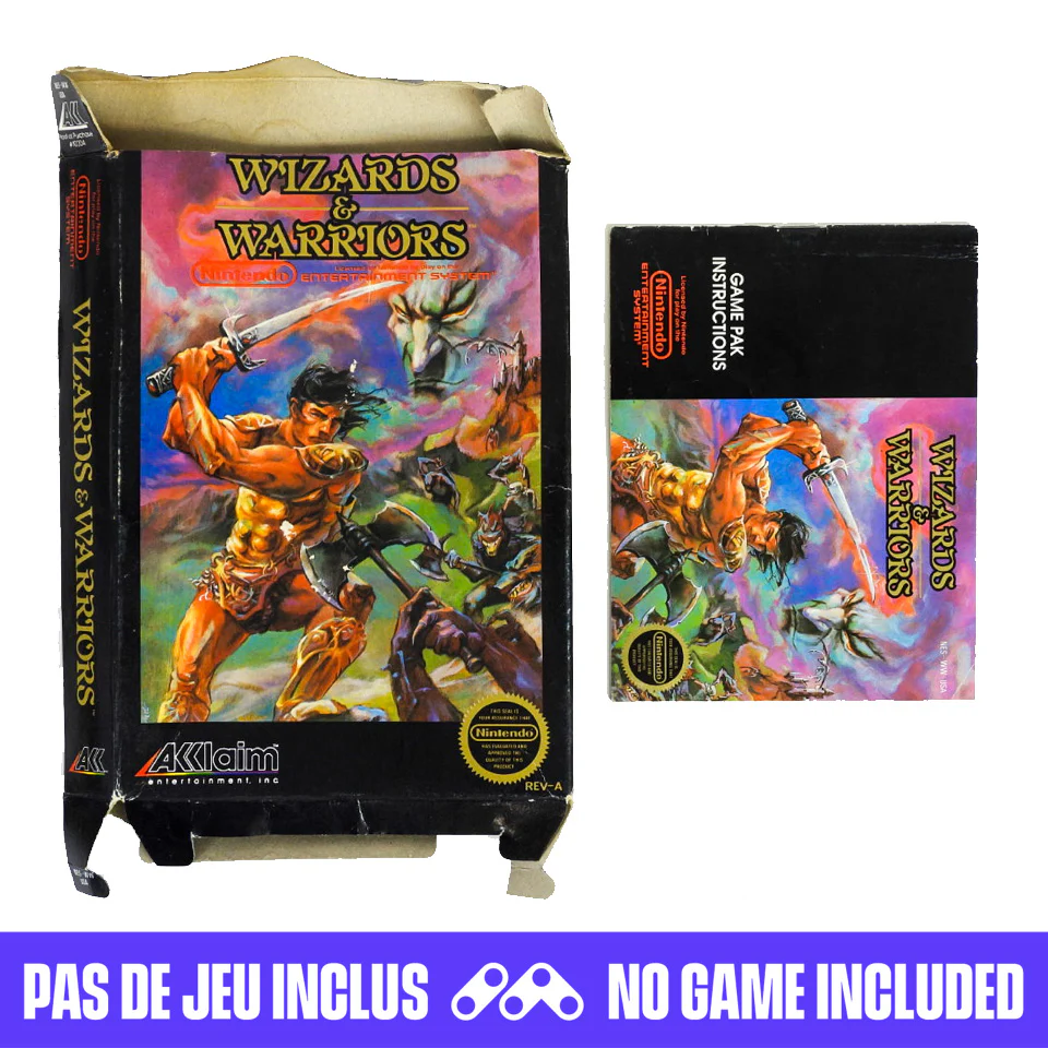 Wizards and Warriors [Box] (Nintendo / NES)