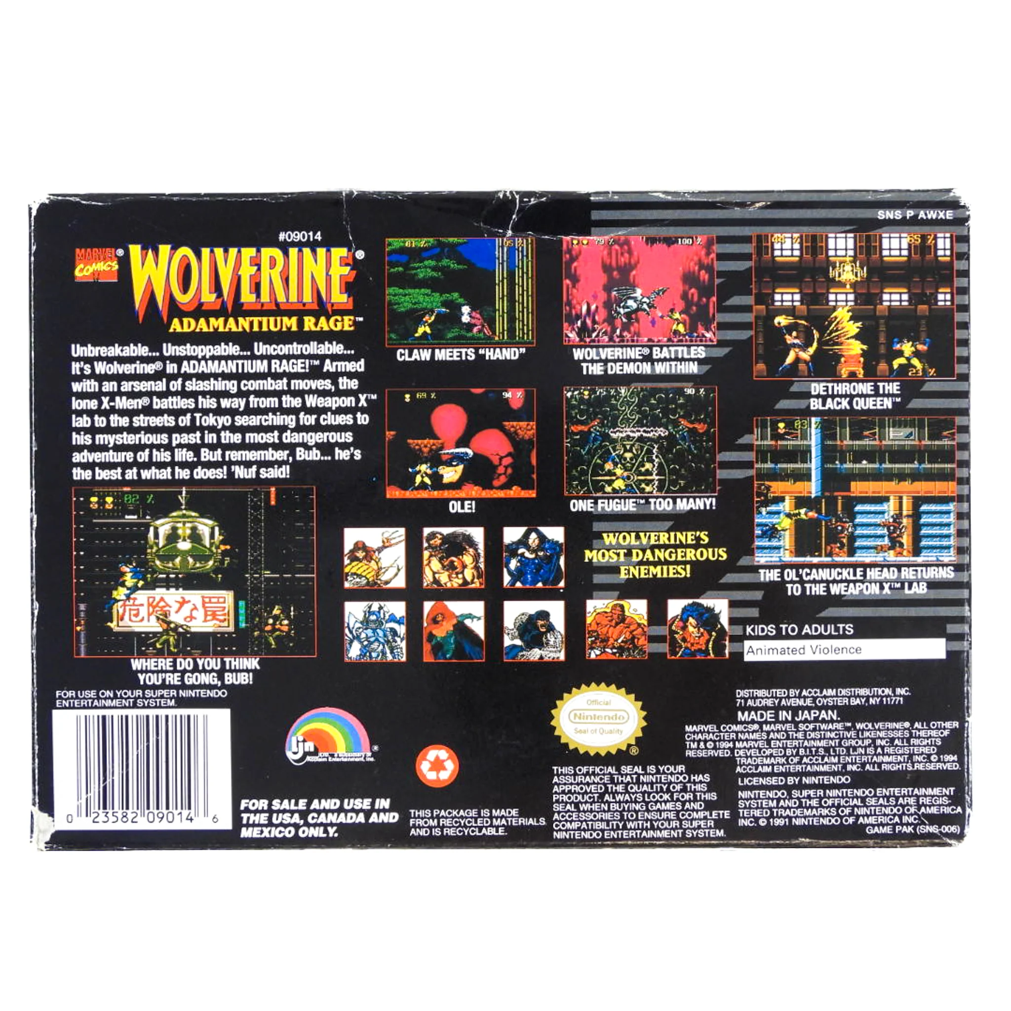 Wolverine: Adamantium Rage (Super Nintendo / SNES) - Image 4
