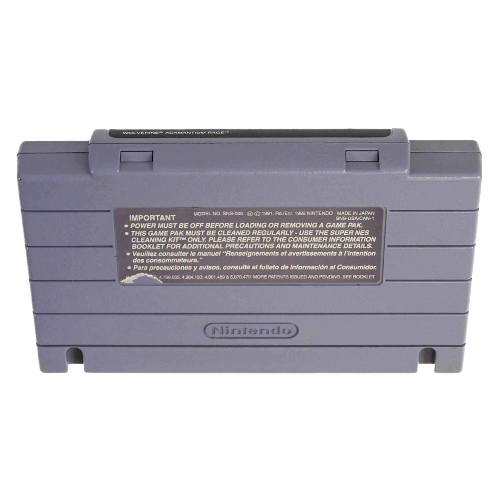 Wolverine: Adamantium Rage (Super Nintendo / SNES) - Image 8