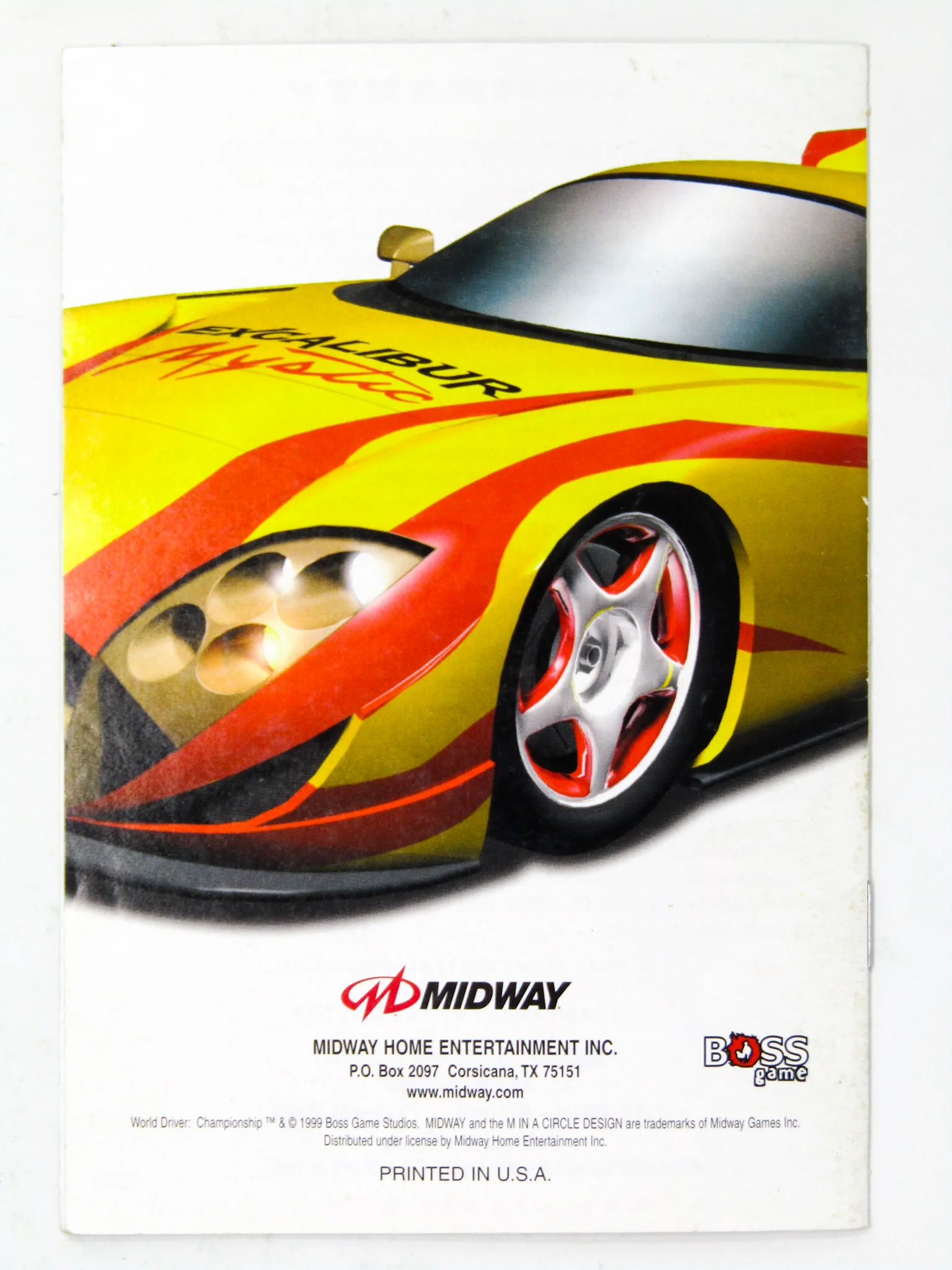 World Driver Championship [Manual] (Nintendo 64 / N64) - Image 2