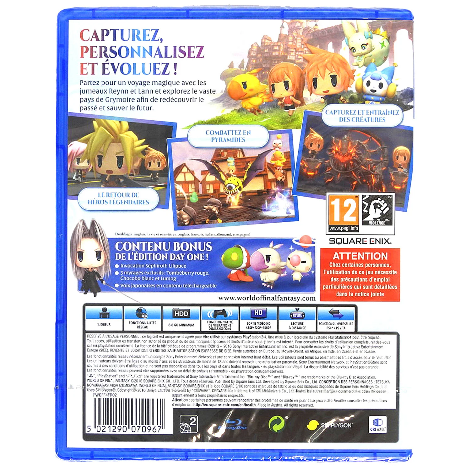 World of Final Fantasy [Day One Edition] [PAL] (PlayStation 4 / PS4) - Image 2