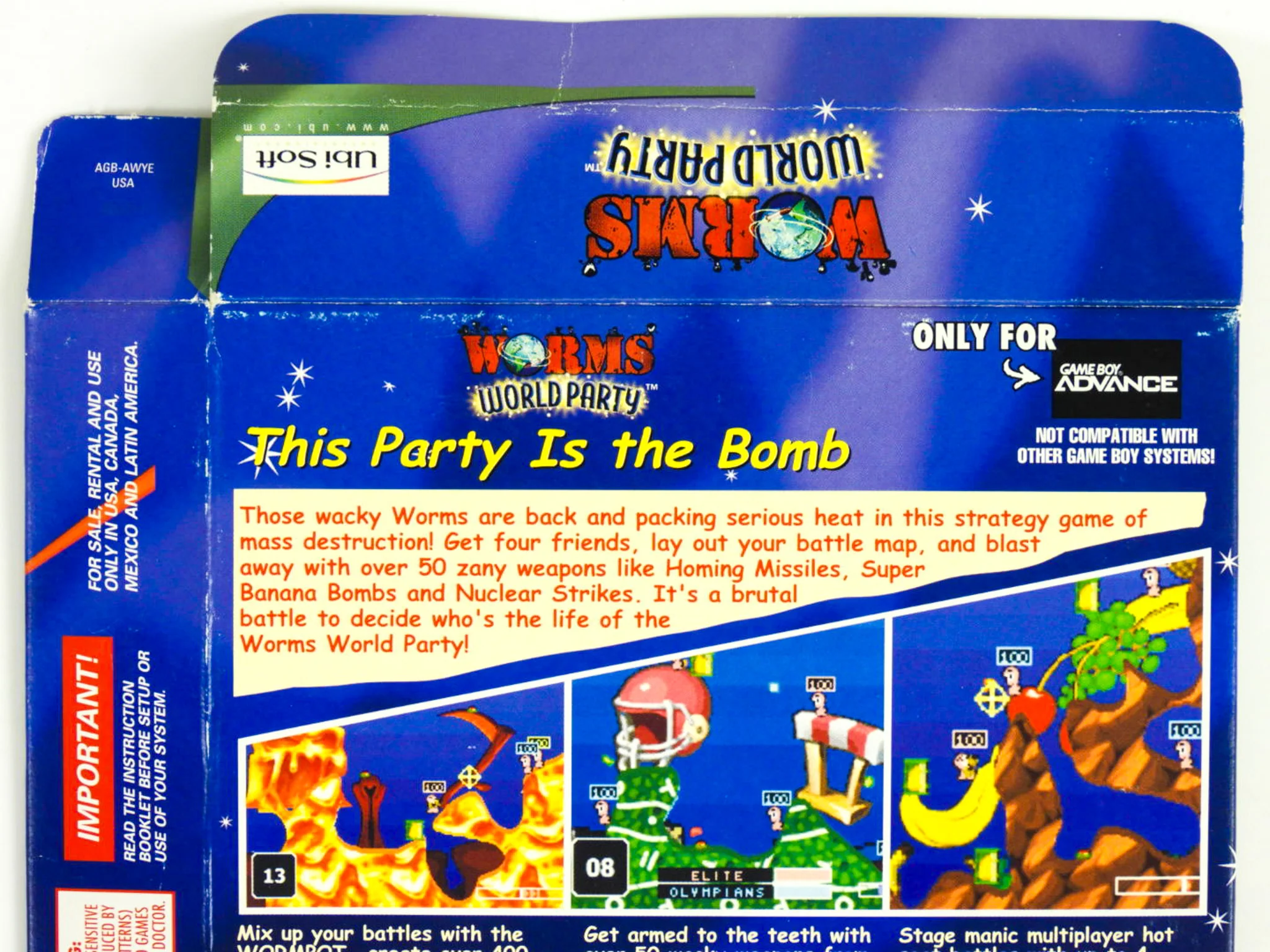 Worms World Party [Box] (Nintendo Game Boy Advance / GBA) - Image 5