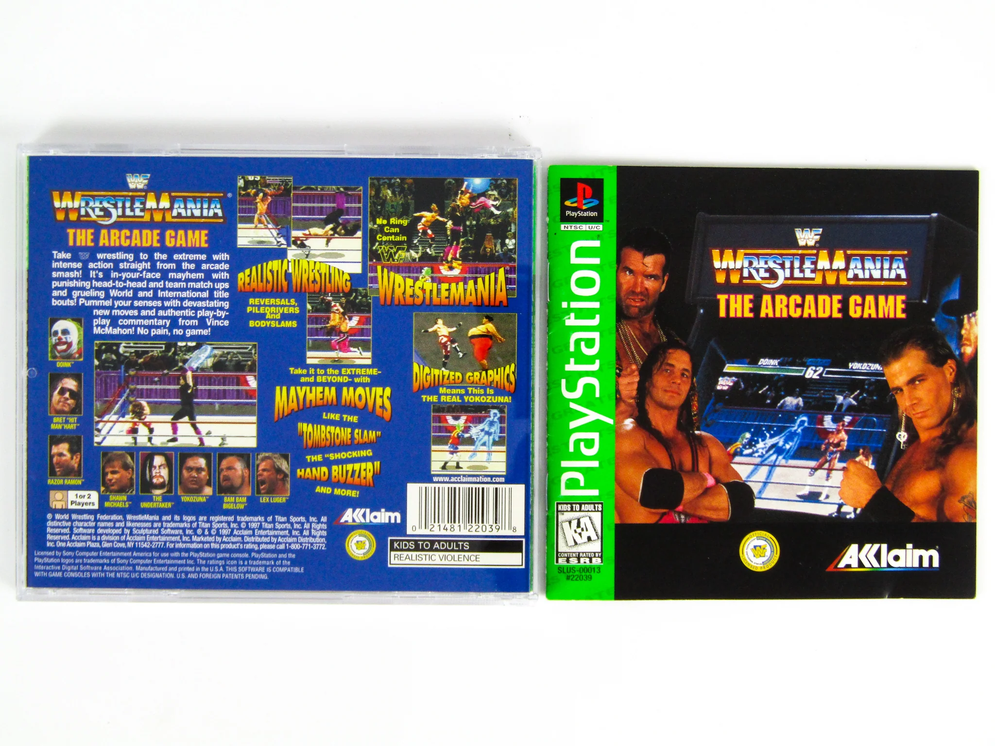 WWF Wrestlemania The Arcade Game [Greatest Hits] (PlayStation / PS1) - Image 2