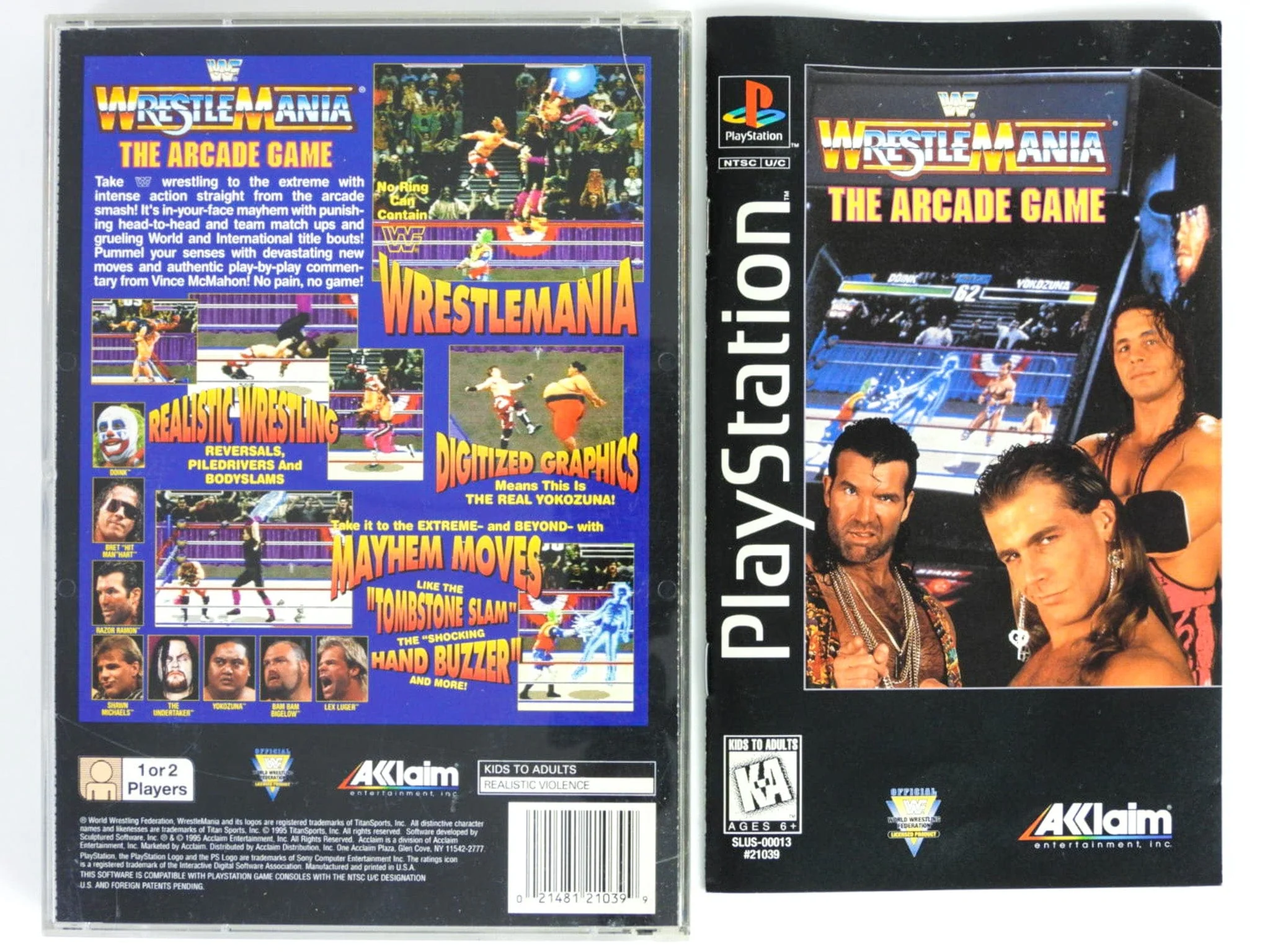 WWF Wrestlemania The Arcade Game [Long Box] (PlayStation / PS1) - Image 2