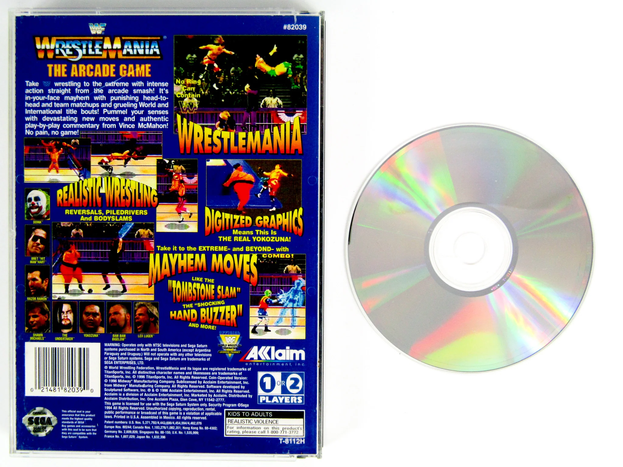 WWF Wrestlemania The Arcade Game (Sega Saturn) - Image 7