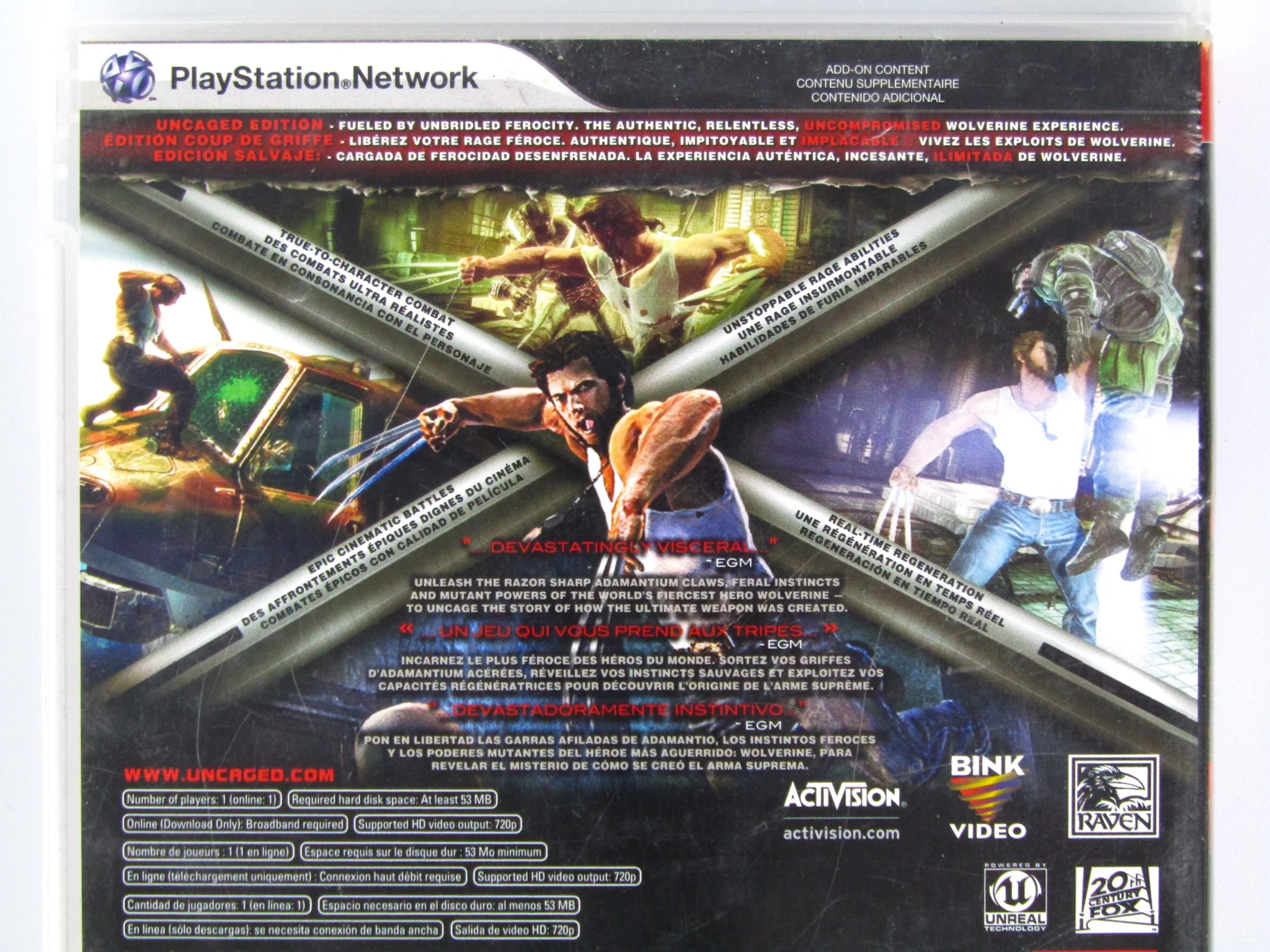 X-Men Origins: Wolverine [Uncaged Edition] (PlayStation 3 / PS3) - Image 4