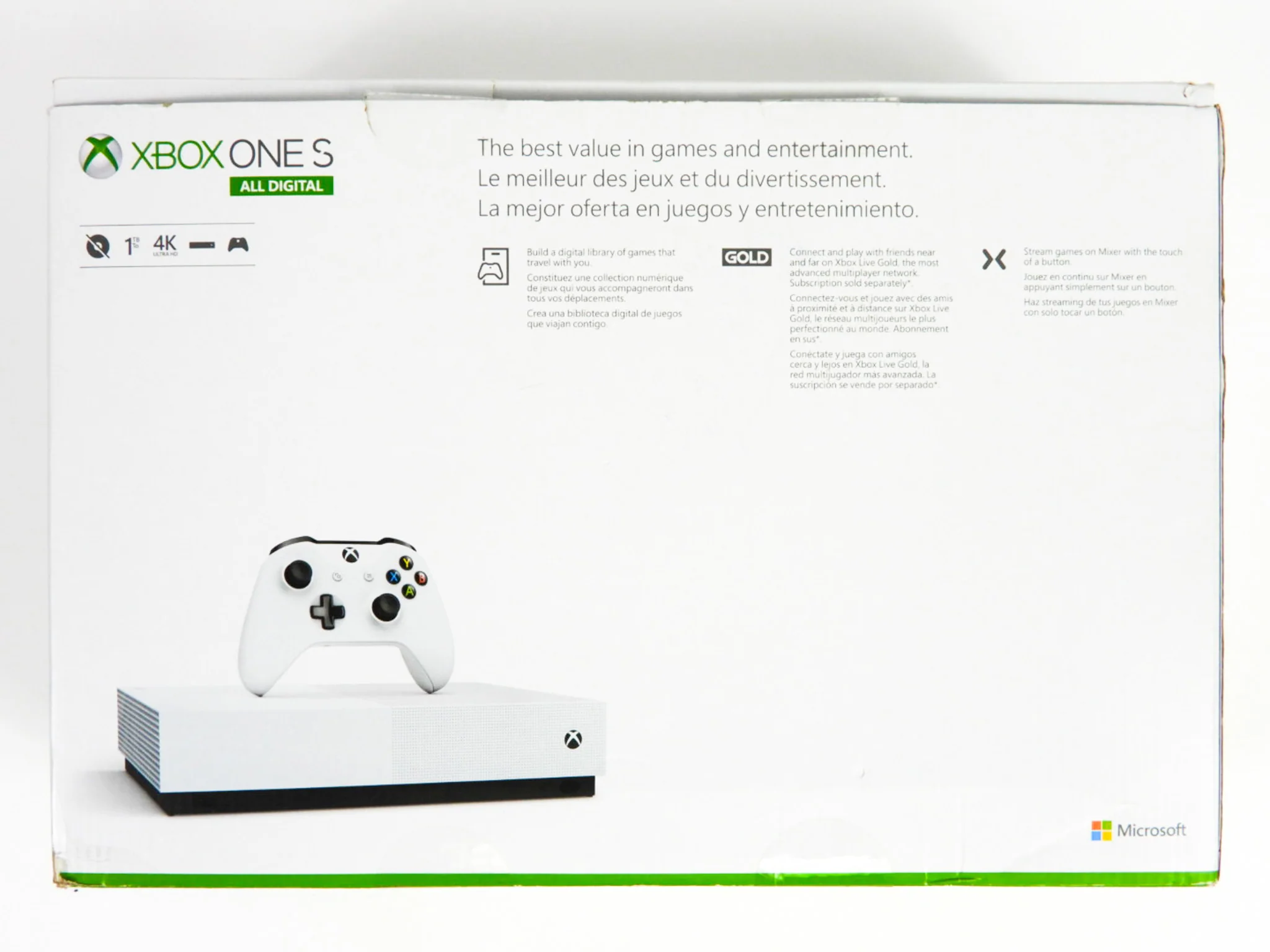 Xbox One S System 1 TB White [Digital Version] - Image 2