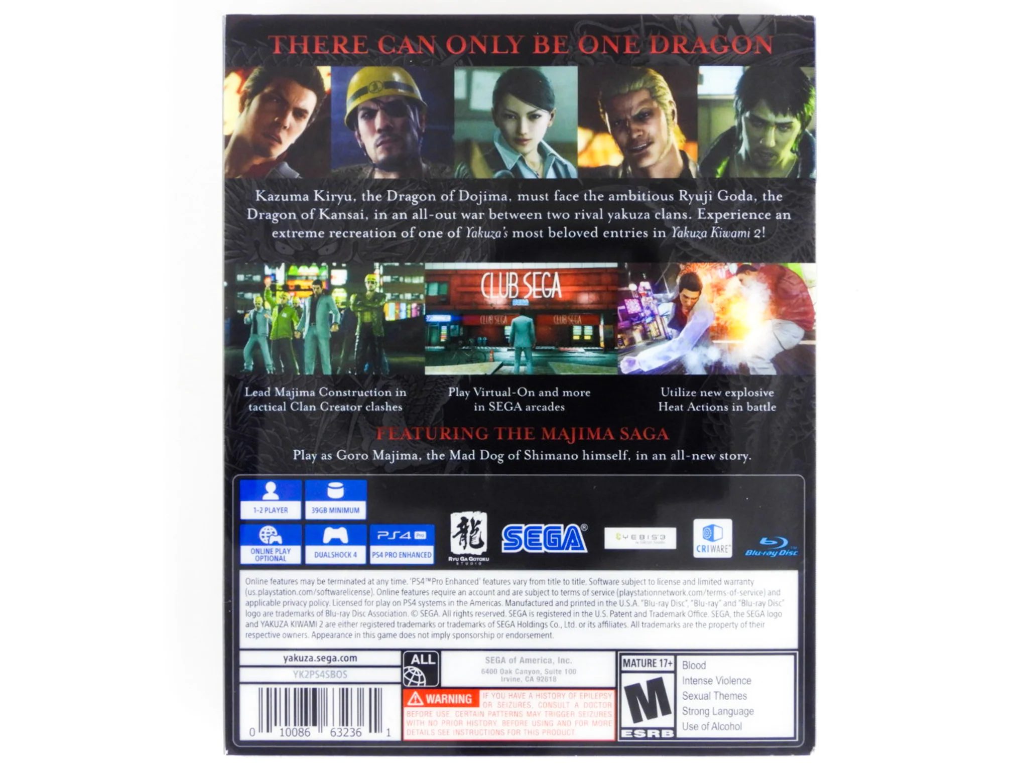 Yakuza Kiwami 2 [Steelbook] (PlayStation 4 / PS4) - Image 2