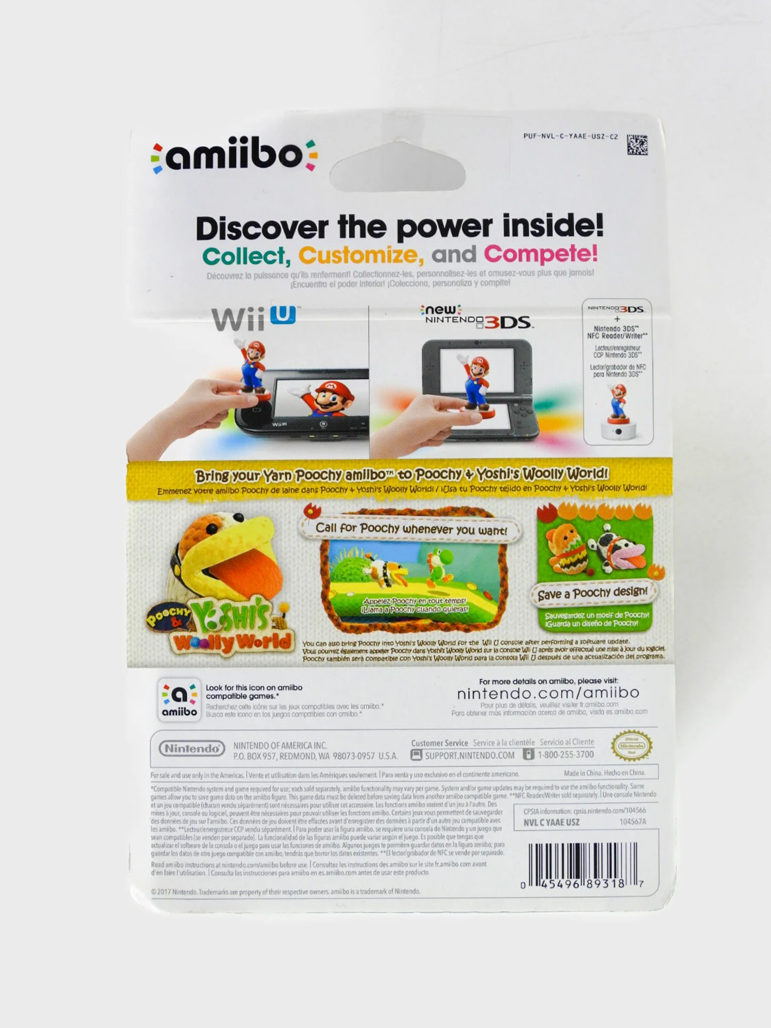 Yarn Poochy - Yoshi's Woolly World series (Amiibo) - Image 3