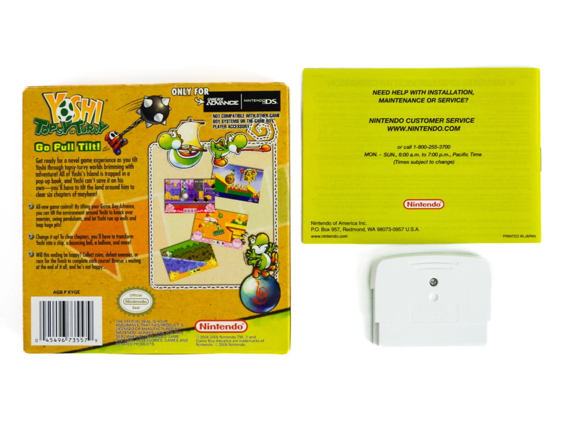 Yoshi Topsy Turvy (Nintendo Game Boy Advance / GBA) - Image 2
