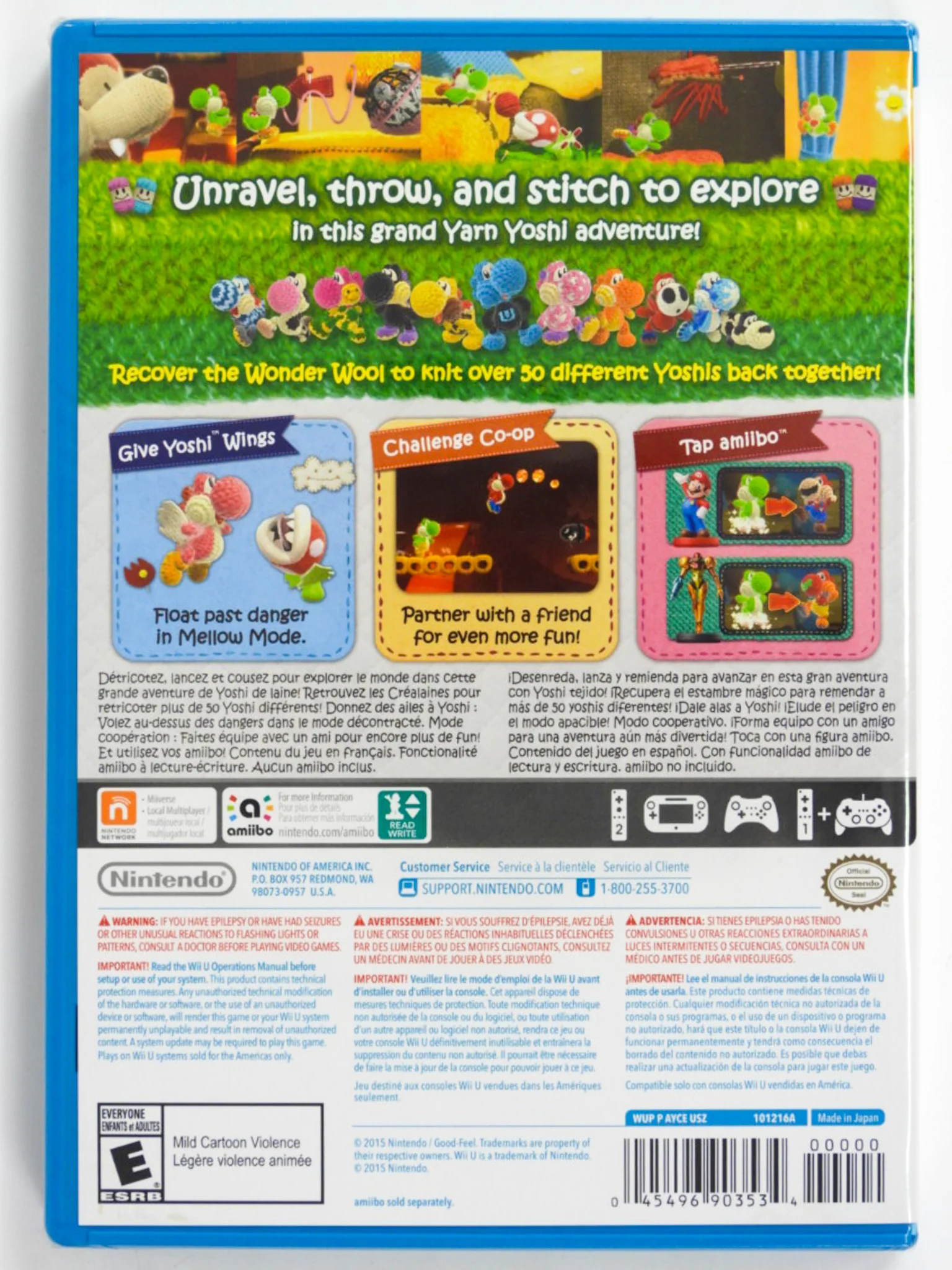 Yoshi's Woolly World (Nintendo Wii U) - Image 2