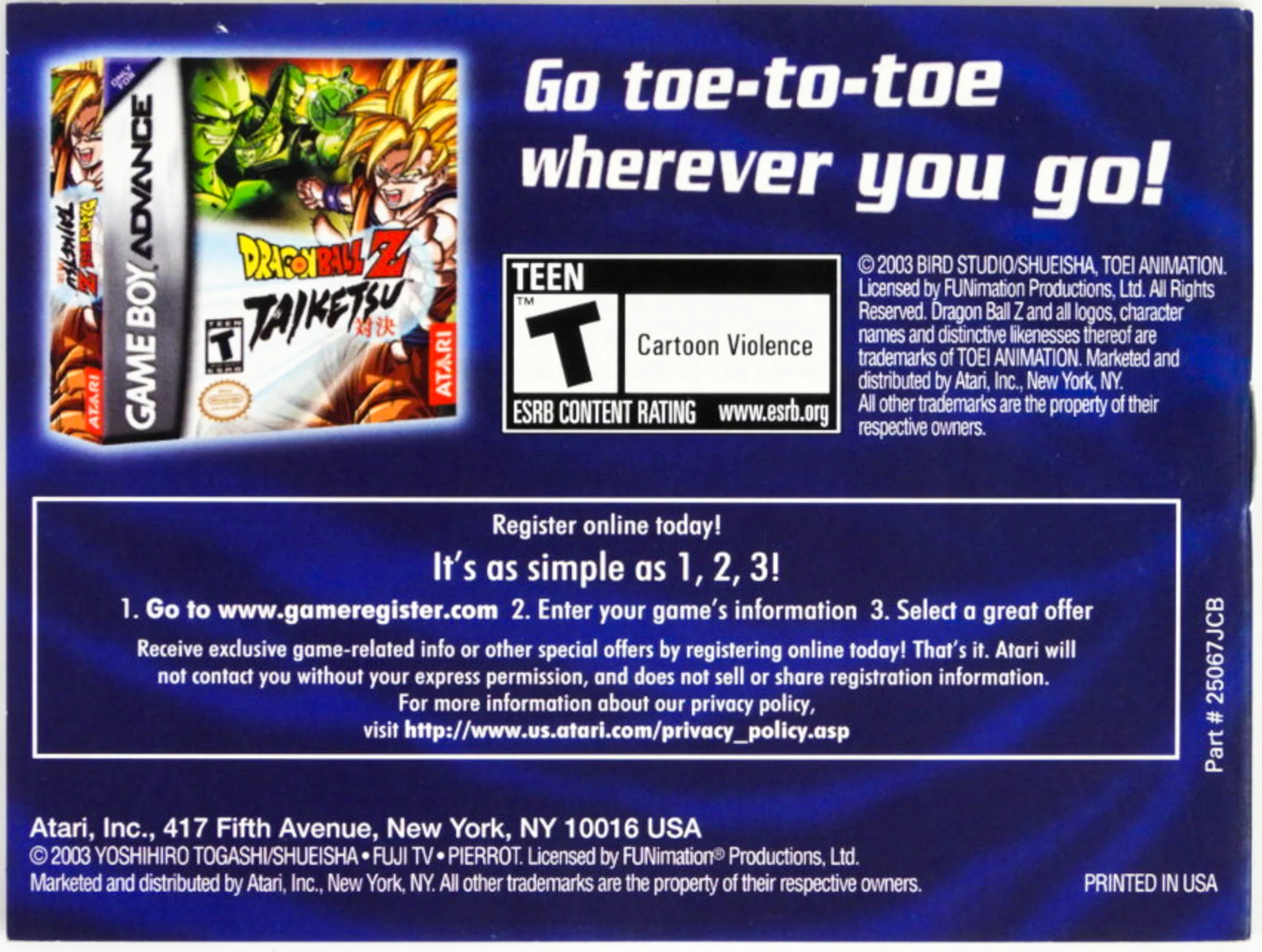Yu Yu Hakusho Spirit Detective [Manual] (Nintendo Game Boy Advance / GBA) - Image 2
