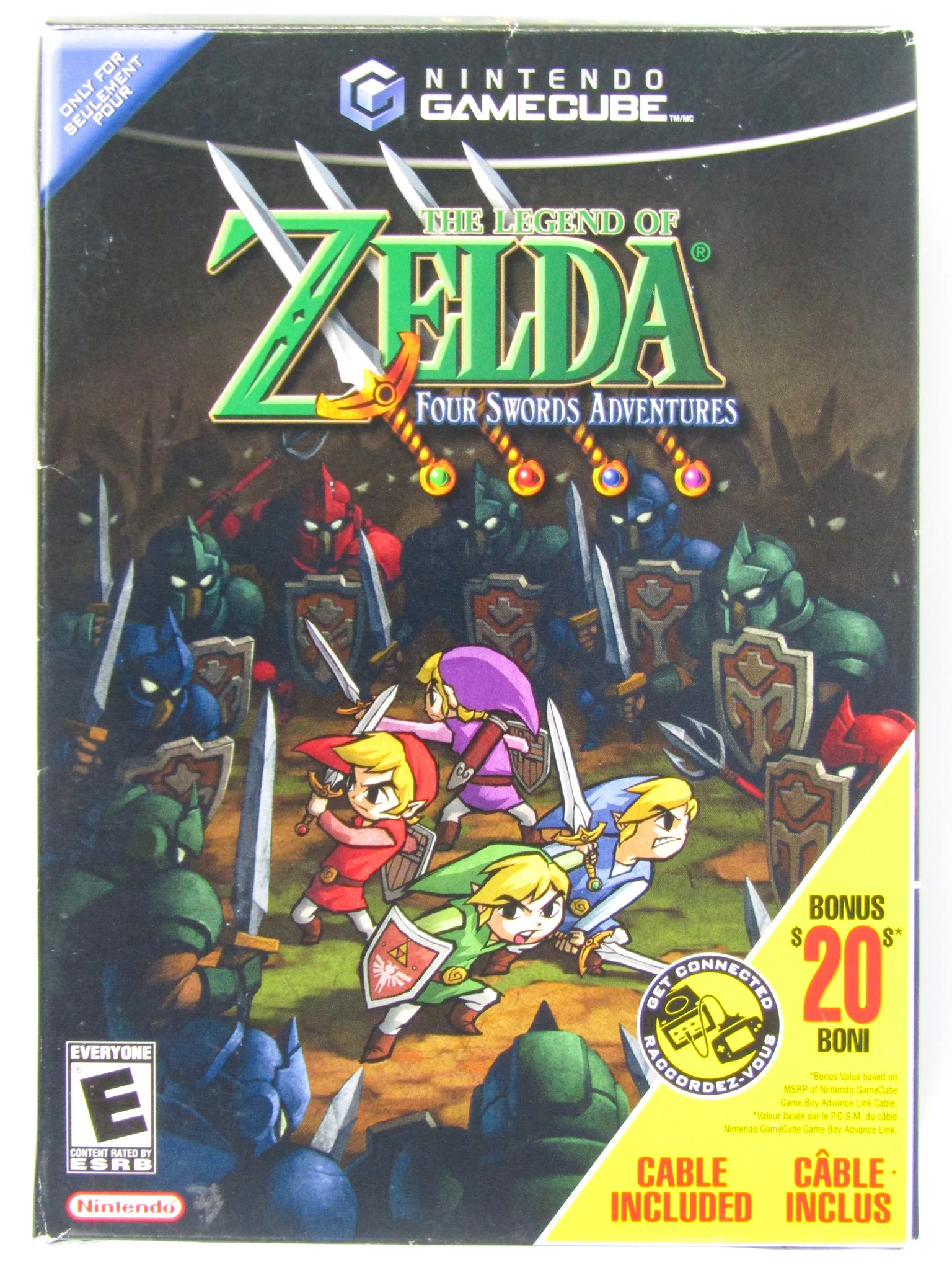 Zelda Four Swords Adventures [Big Box] (Nintendo GameCube) - Image 4