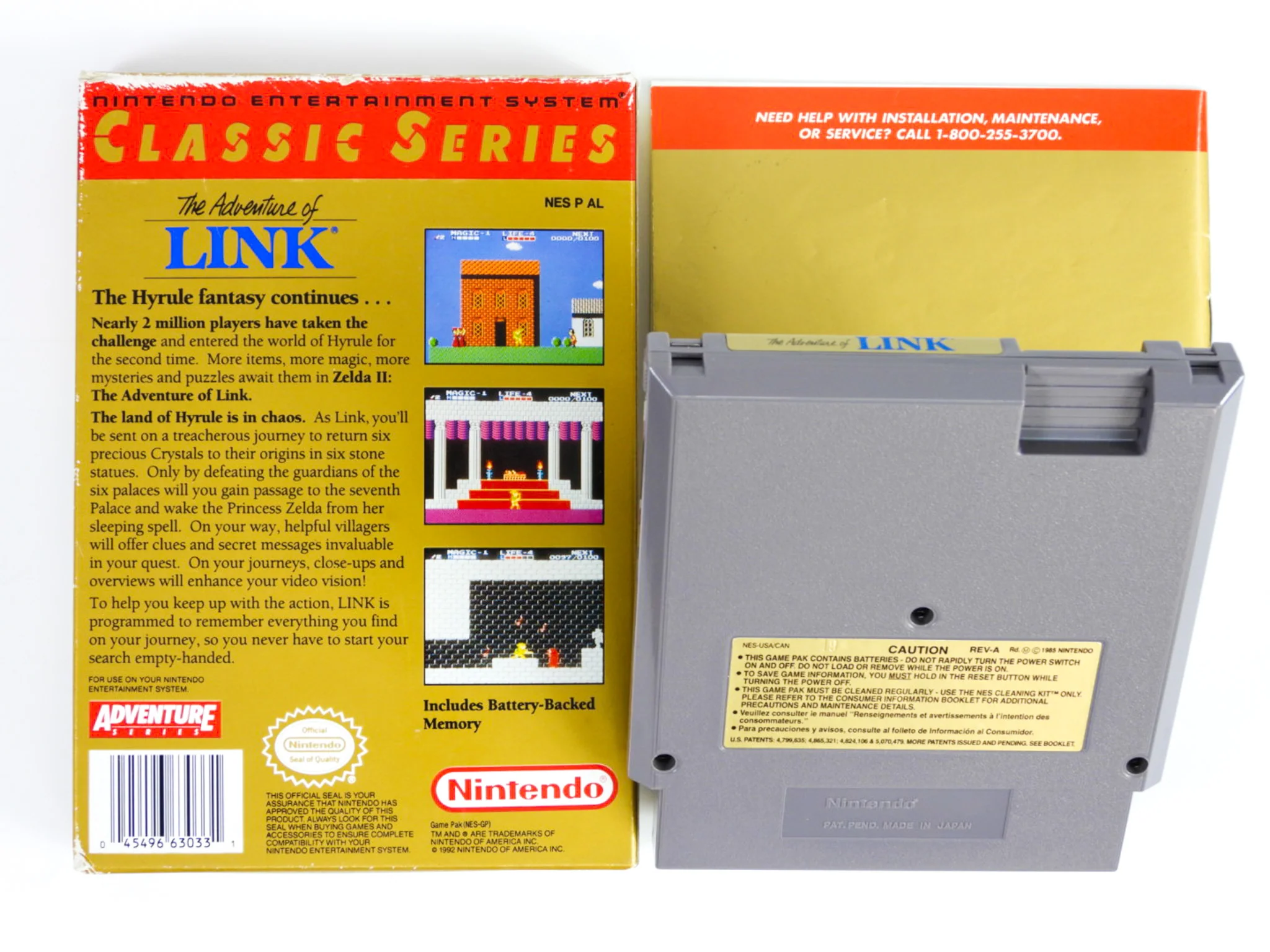 Zelda II The Adventure Of Link [Gray Cart] (Nintendo / NES) - Image 2