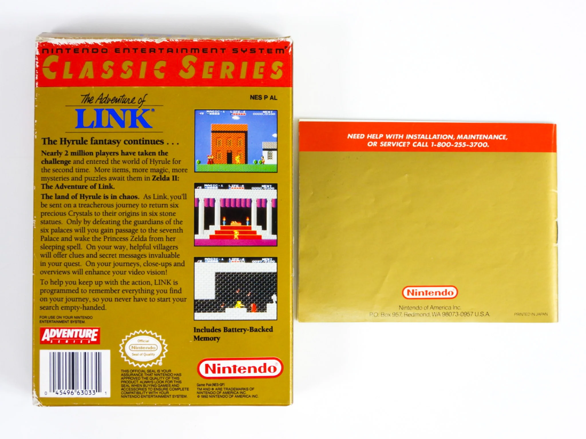 Zelda II The Adventure Of Link [Gray Cart] (Nintendo / NES) - Image 4