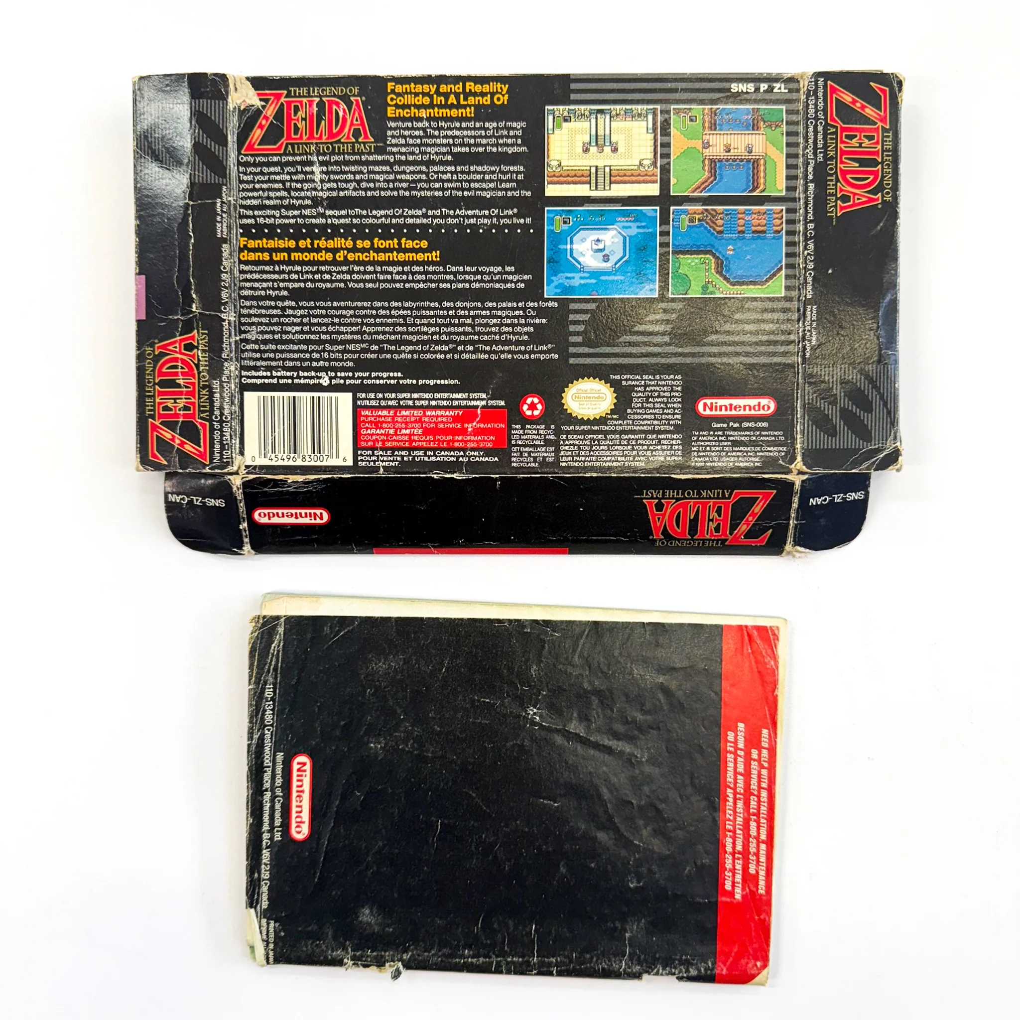 Zelda Link To The Past [CAN Version] [Box] (Super Nintendo / SNES) - Image 3