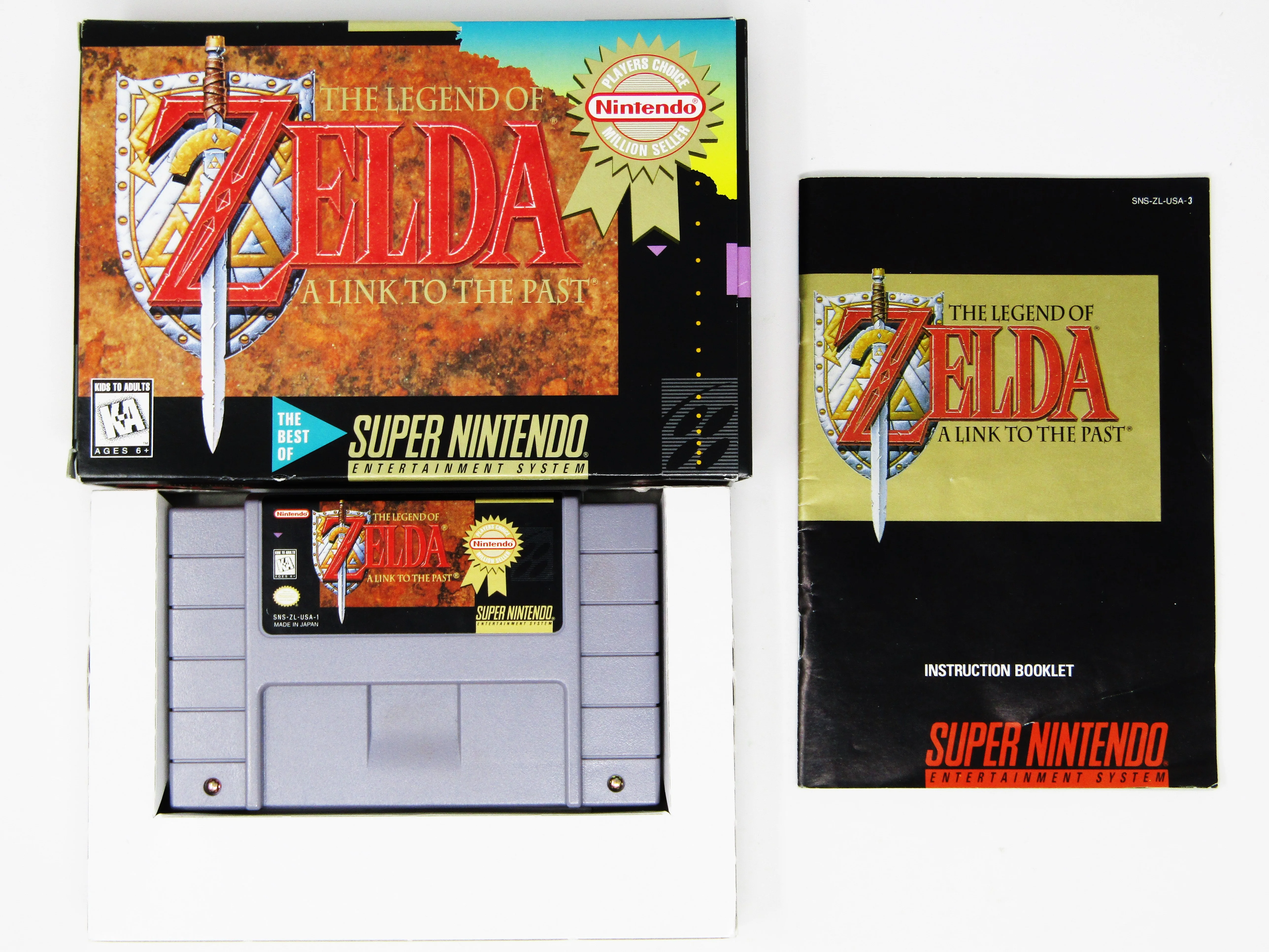 Zelda Link to the Past [Player's Choice] (Super Nintendo / SNES) - Image 3