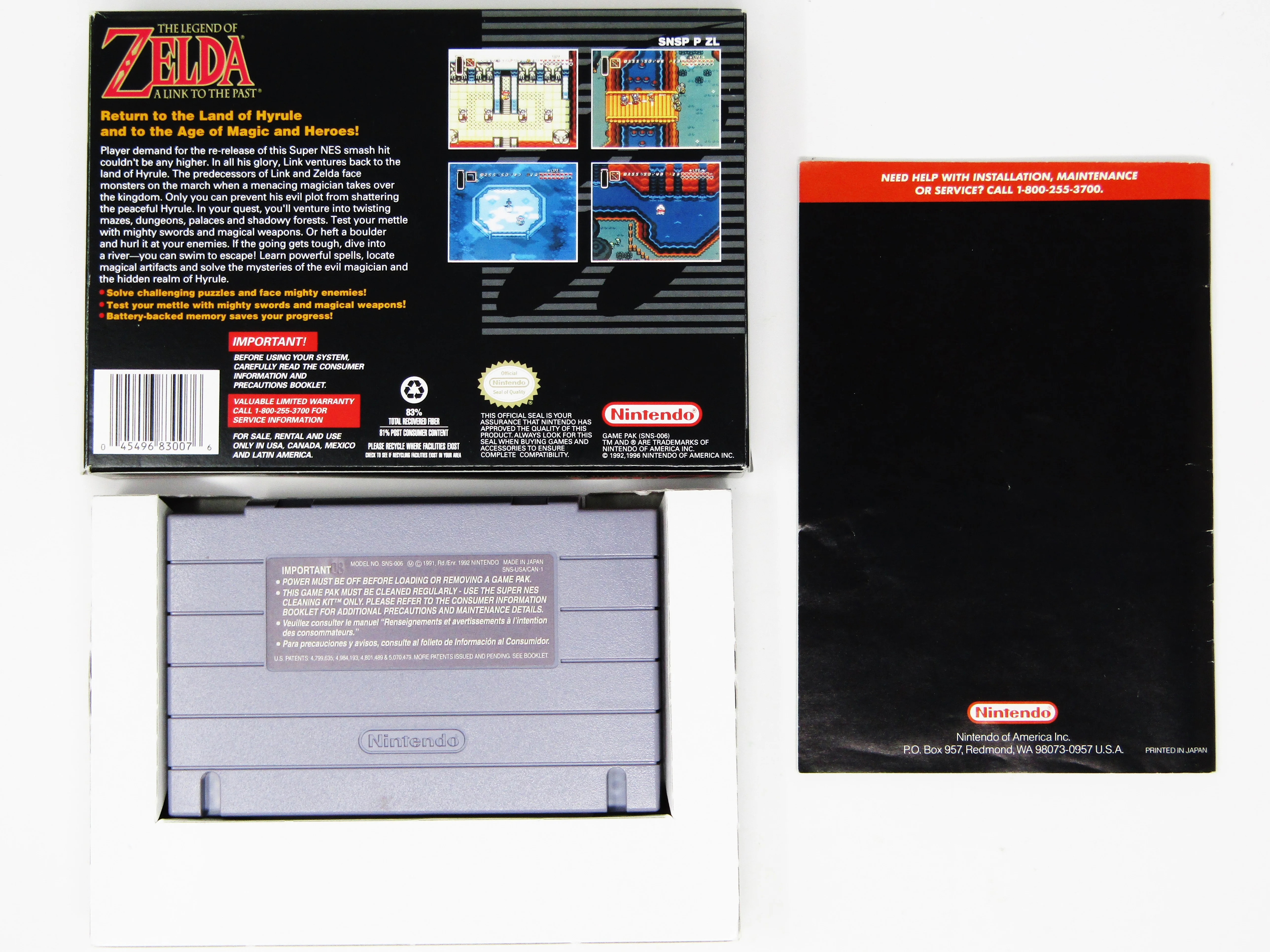 Zelda Link to the Past [Player's Choice] (Super Nintendo / SNES) - Image 4