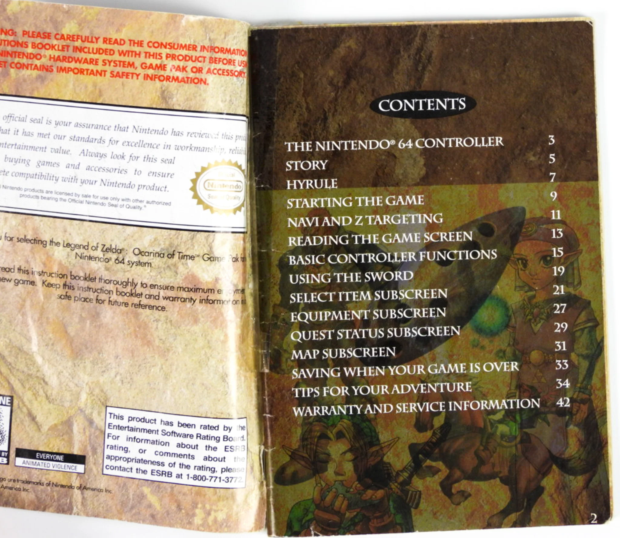 Zelda Ocarina Of Time [Manual] (Nintendo 64 / N64) - Image 8