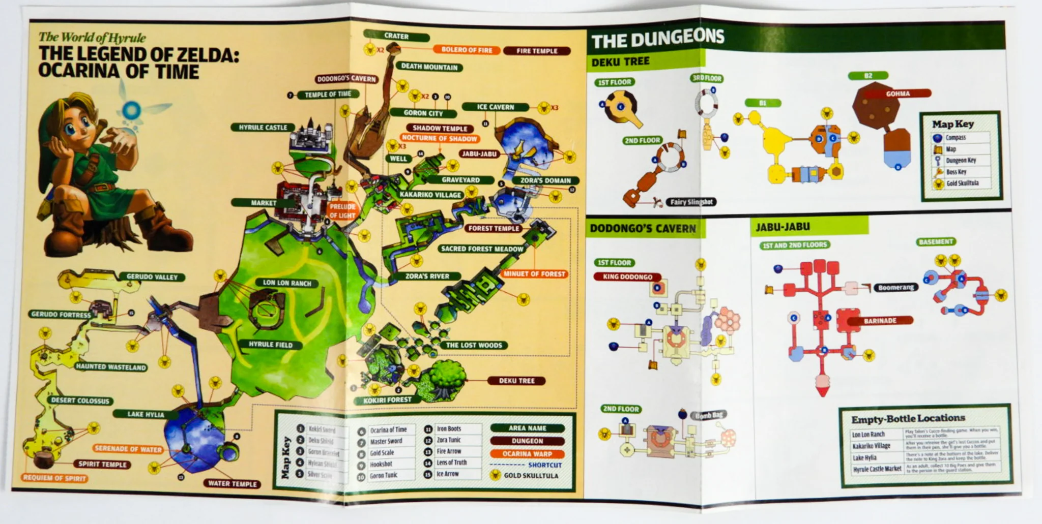 Zelda Ocarina of Time [Nintendo Power] [Map] (Nintendo 64 / N64) - Image 2