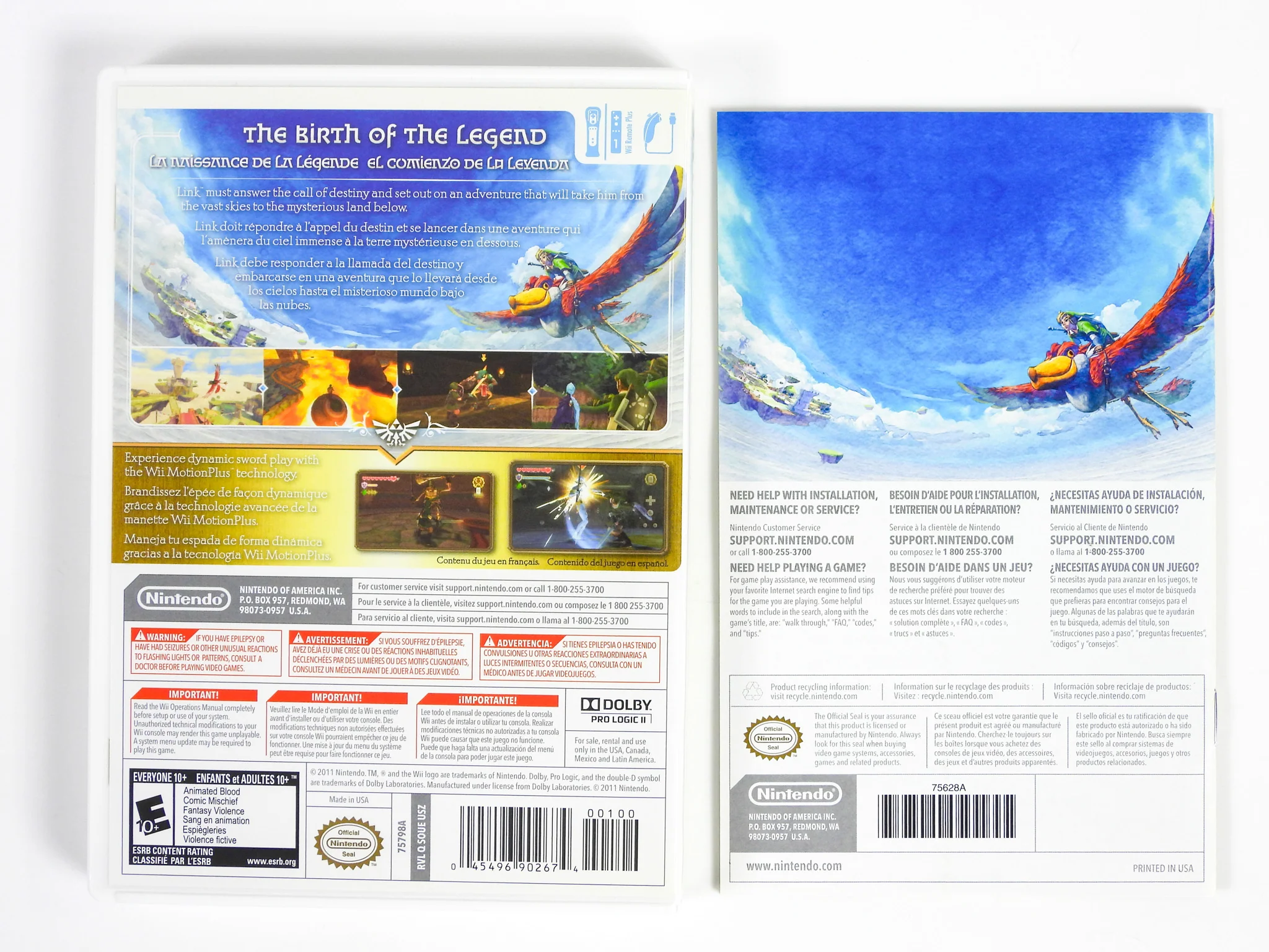 Zelda Skyward Sword [Box] (Nintendo Wii) - Image 2