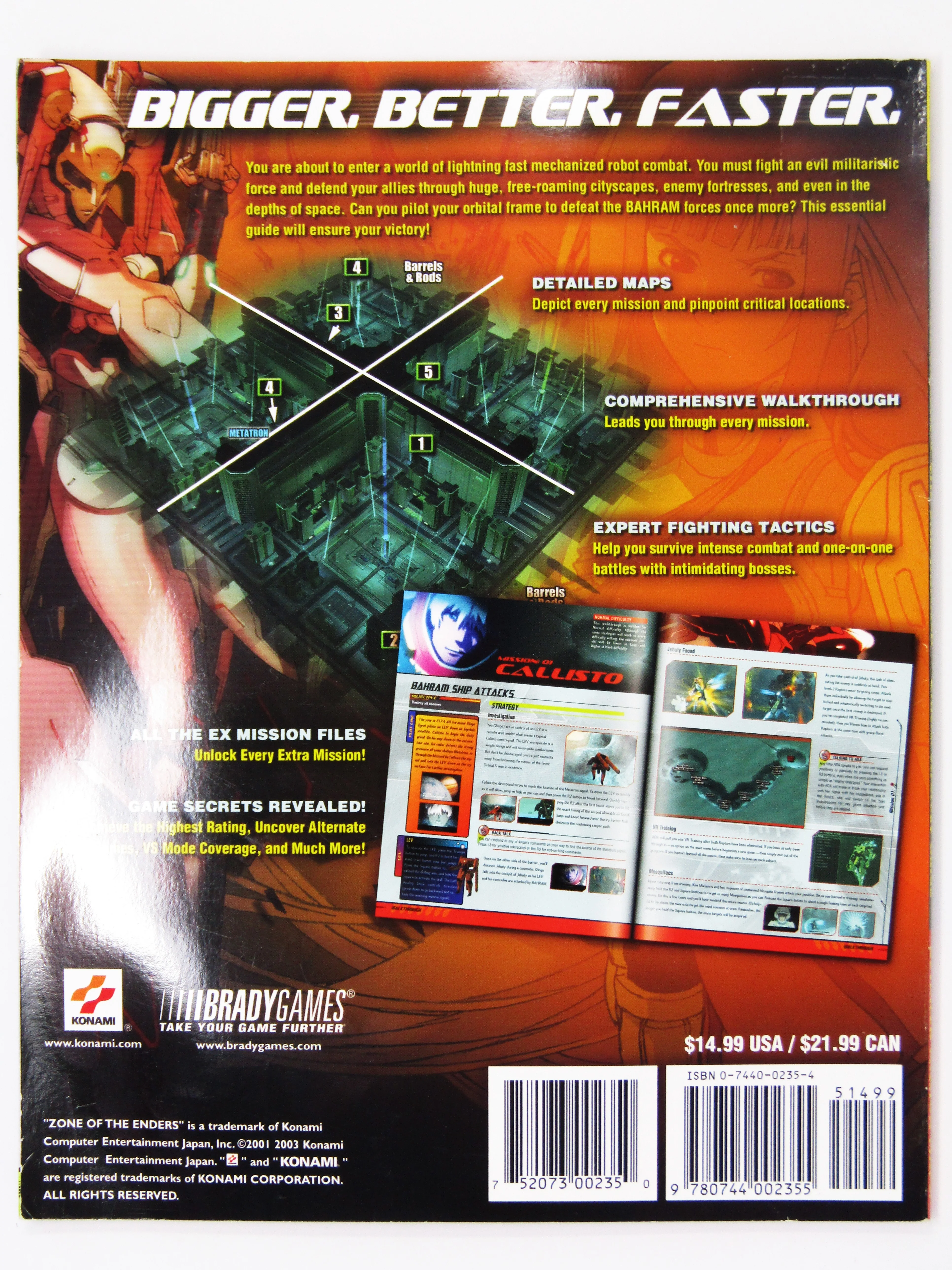 Zone Of The Enders: The 2nd Runner Official Strategy Guide [Brady Games] (Game Guide) - Image 2