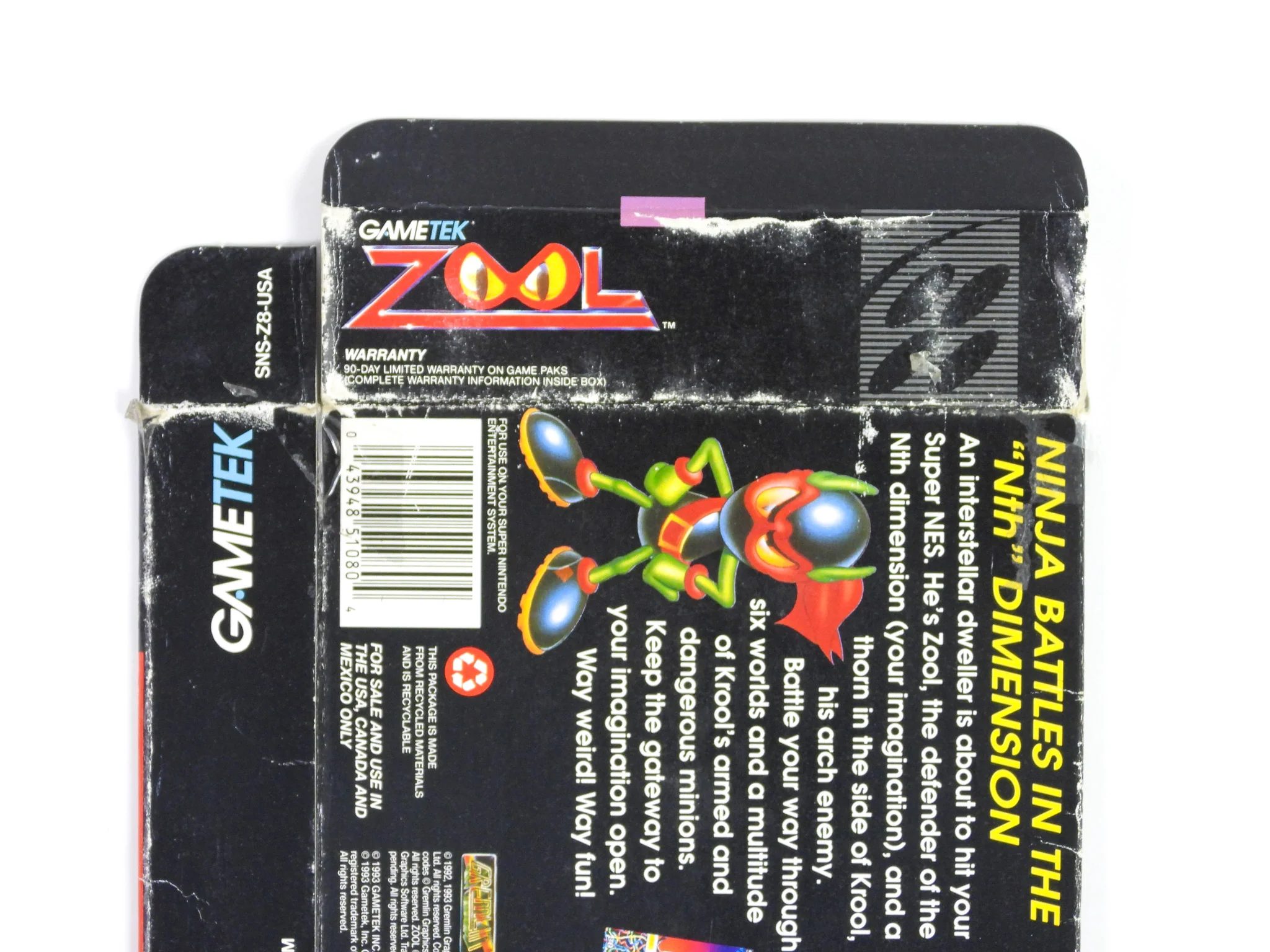 Zool Ninja Of The Nth Dimension [Box] (Super Nintendo / SNES) - Image 5